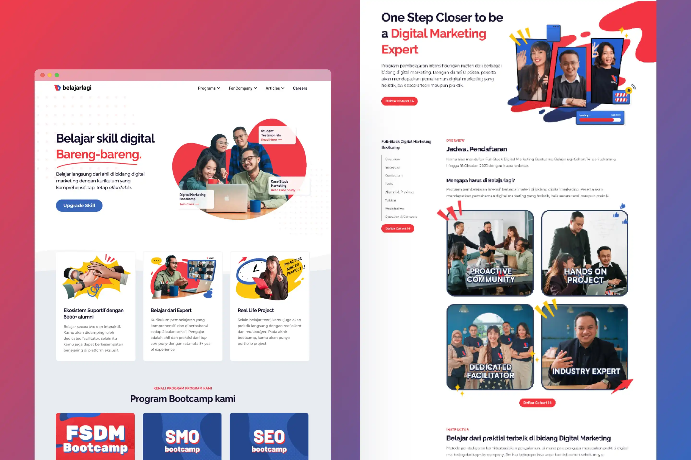 Thumbnail of Porfolio - BELAJARLAGI.id Website