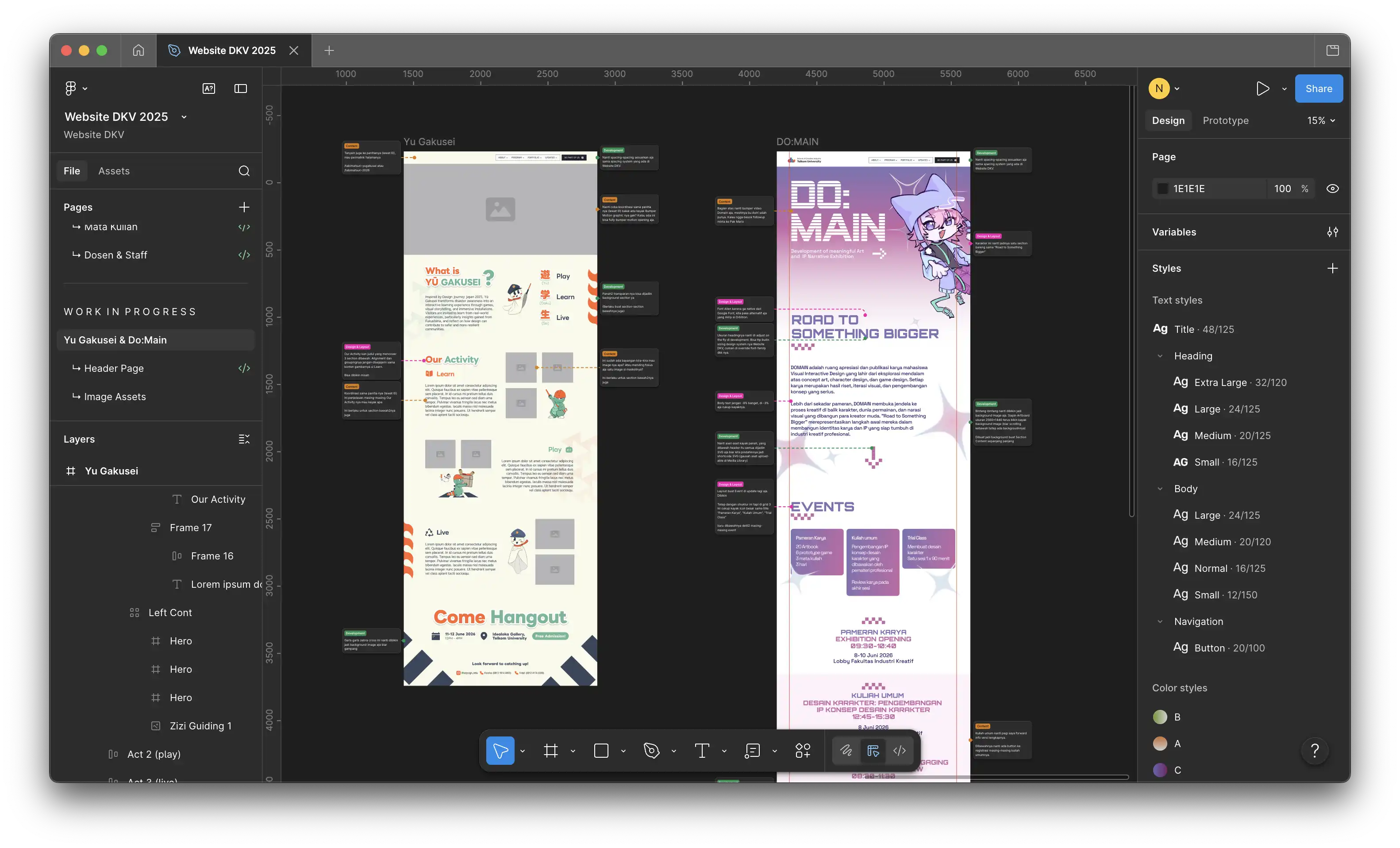 Process - Event Landing Page Iteration